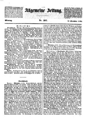 Allgemeine Zeitung Montag 24. Oktober 1853