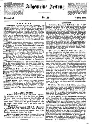 Allgemeine Zeitung Samstag 6. Mai 1854