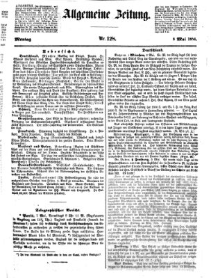 Allgemeine Zeitung Montag 8. Mai 1854