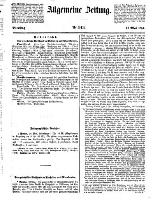 Allgemeine Zeitung Dienstag 23. Mai 1854