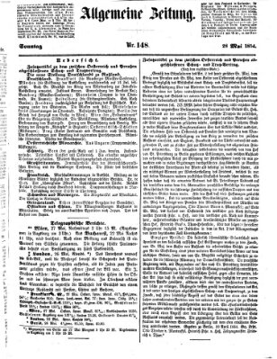 Allgemeine Zeitung Sonntag 28. Mai 1854