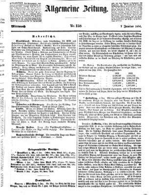 Allgemeine Zeitung Mittwoch 7. Juni 1854