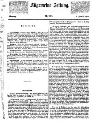 Allgemeine Zeitung Montag 12. Juni 1854