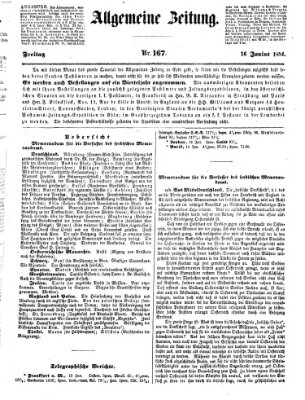 Allgemeine Zeitung Freitag 16. Juni 1854