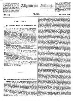 Allgemeine Zeitung Montag 10. Juli 1854