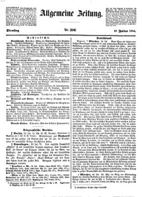 Allgemeine Zeitung Dienstag 25. Juli 1854