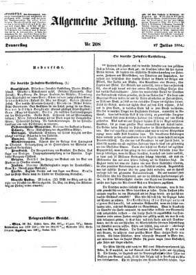 Allgemeine Zeitung Donnerstag 27. Juli 1854