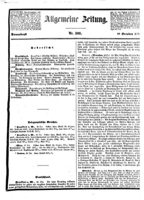 Allgemeine Zeitung Samstag 28. Oktober 1854