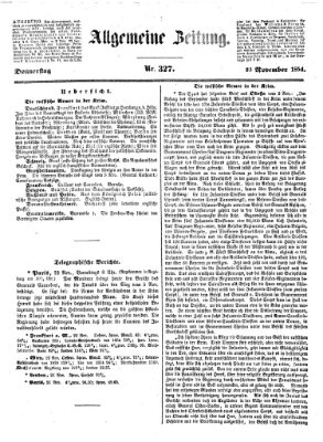 Allgemeine Zeitung Donnerstag 23. November 1854