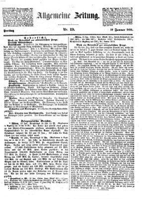 Allgemeine Zeitung Freitag 19. Januar 1855