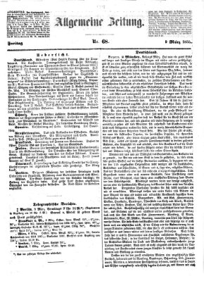 Allgemeine Zeitung Freitag 9. März 1855