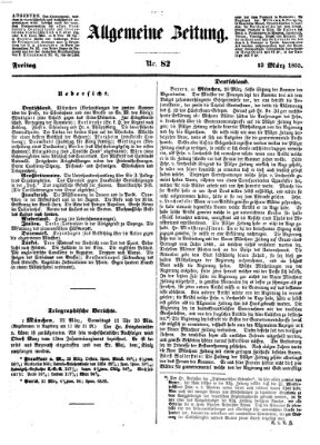 Allgemeine Zeitung Freitag 23. März 1855