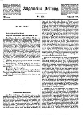 Allgemeine Zeitung Montag 9. Juli 1855