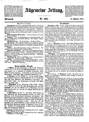 Allgemeine Zeitung Mittwoch 25. Juli 1855