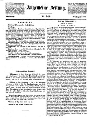 Allgemeine Zeitung Mittwoch 29. August 1855