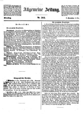Allgemeine Zeitung Dienstag 9. Oktober 1855