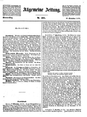 Allgemeine Zeitung Donnerstag 25. Oktober 1855