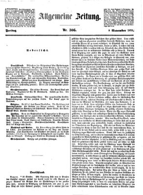 Allgemeine Zeitung Freitag 2. November 1855