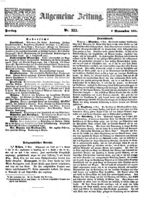 Allgemeine Zeitung Freitag 9. November 1855