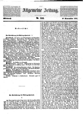 Allgemeine Zeitung Mittwoch 28. November 1855