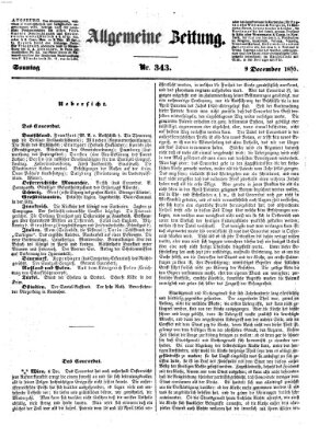 Allgemeine Zeitung Sonntag 9. Dezember 1855