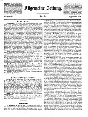 Allgemeine Zeitung Mittwoch 9. Januar 1856