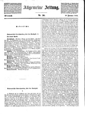 Allgemeine Zeitung Mittwoch 30. Januar 1856