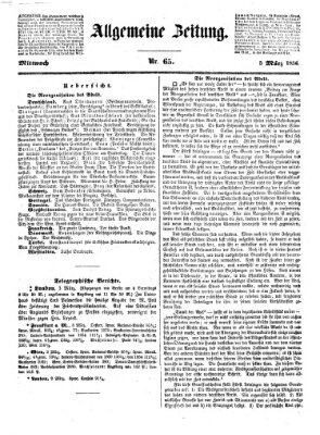 Allgemeine Zeitung Mittwoch 5. März 1856