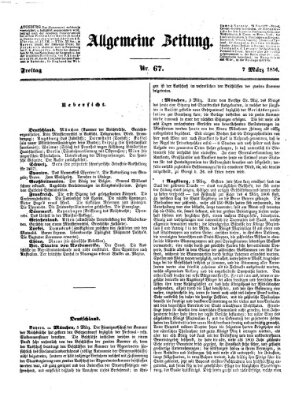 Allgemeine Zeitung Freitag 7. März 1856