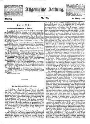 Allgemeine Zeitung Montag 10. März 1856