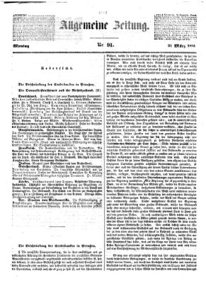 Allgemeine Zeitung Montag 31. März 1856