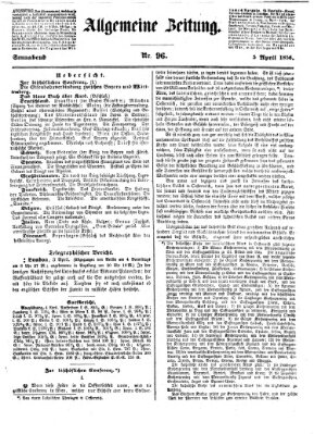 Allgemeine Zeitung Samstag 5. April 1856