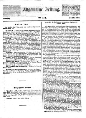 Allgemeine Zeitung Dienstag 13. Mai 1856