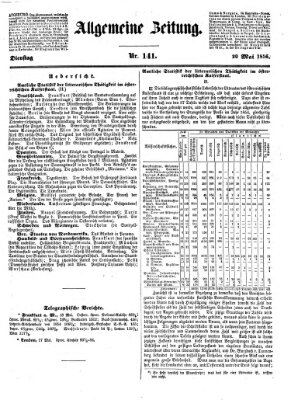 Allgemeine Zeitung Dienstag 20. Mai 1856