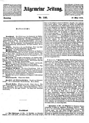 Allgemeine Zeitung Sonntag 25. Mai 1856