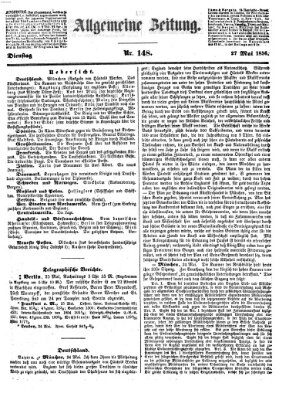 Allgemeine Zeitung Dienstag 27. Mai 1856