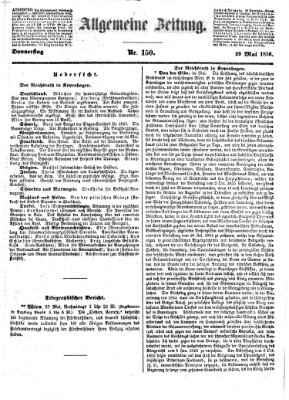 Allgemeine Zeitung Donnerstag 29. Mai 1856