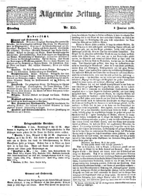 Allgemeine Zeitung Dienstag 3. Juni 1856