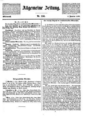 Allgemeine Zeitung Mittwoch 4. Juni 1856