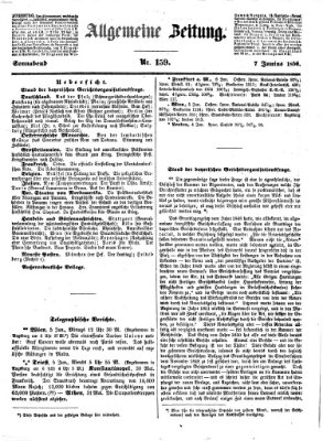 Allgemeine Zeitung Samstag 7. Juni 1856