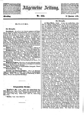 Allgemeine Zeitung Dienstag 10. Juni 1856