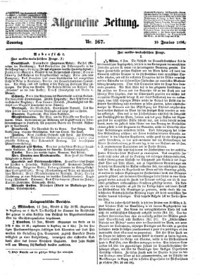 Allgemeine Zeitung Sonntag 15. Juni 1856