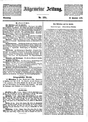 Allgemeine Zeitung Sonntag 22. Juni 1856