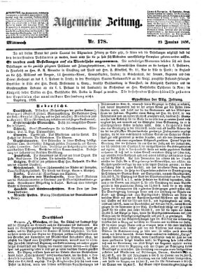 Allgemeine Zeitung Mittwoch 25. Juni 1856