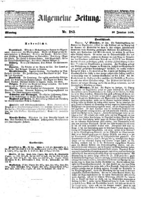 Allgemeine Zeitung Montag 30. Juni 1856