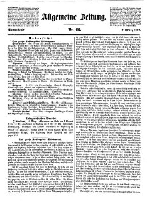 Allgemeine Zeitung Samstag 7. März 1857