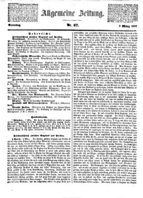 Allgemeine Zeitung Sonntag 8. März 1857