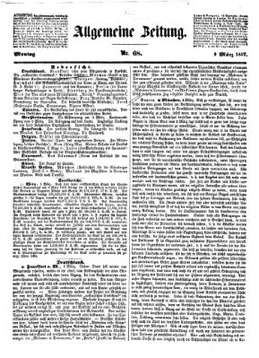 Allgemeine Zeitung Montag 9. März 1857