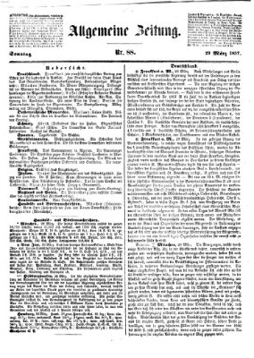 Allgemeine Zeitung Sonntag 29. März 1857