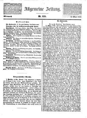 Allgemeine Zeitung Mittwoch 13. Mai 1857